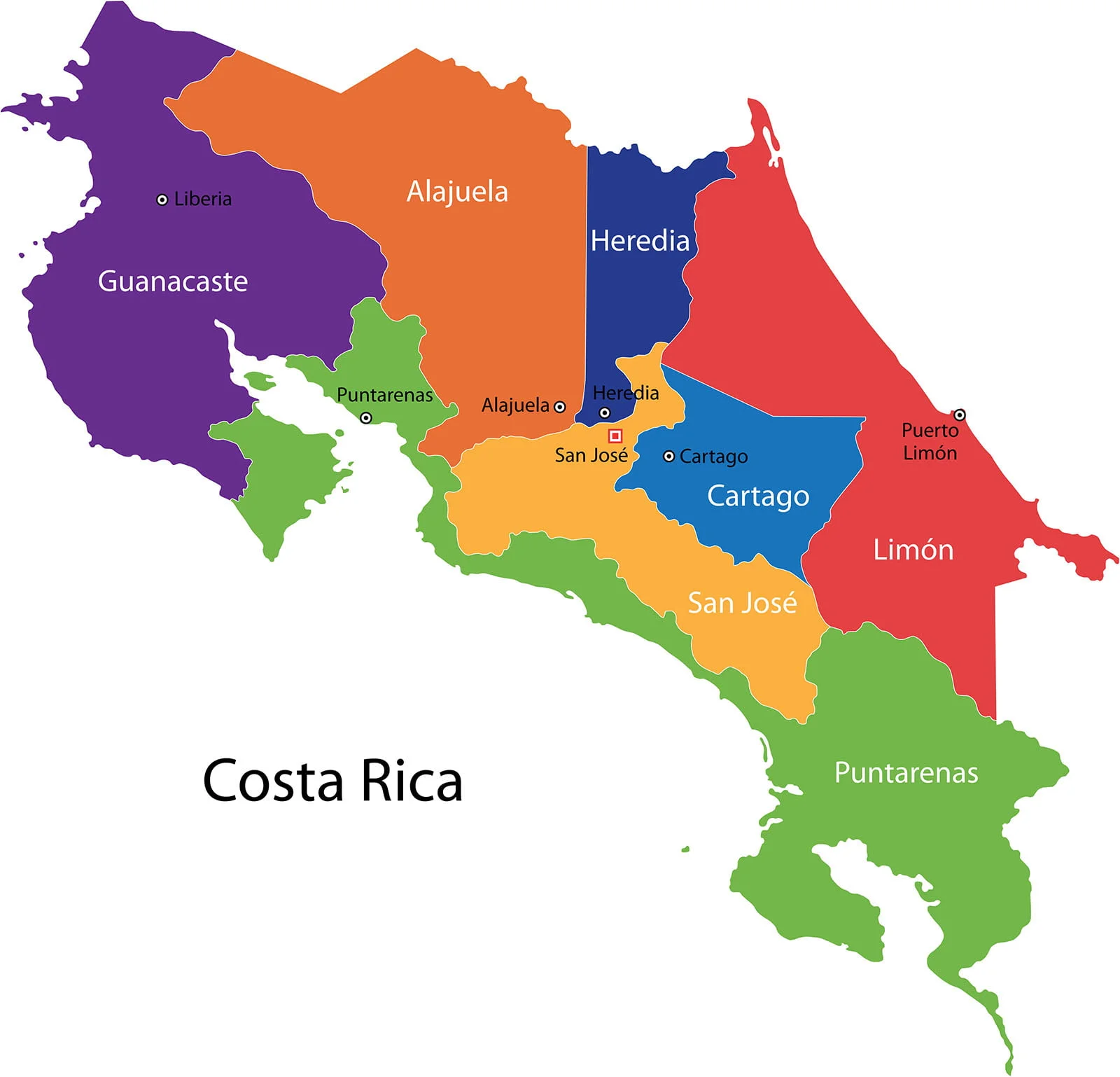 Costa Rica Provinces