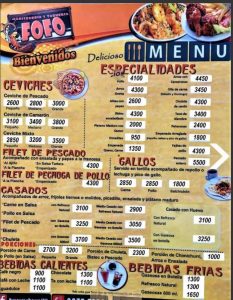 Marisqueria Fofo Menu 3 233x300